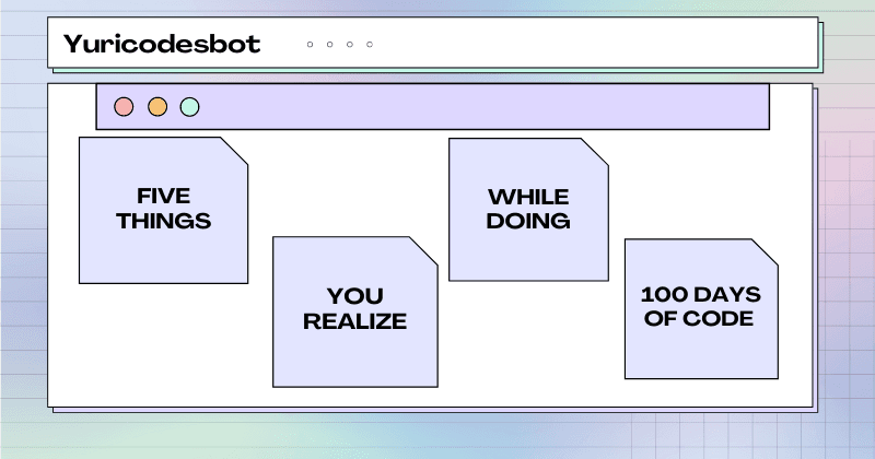Why you should do the 100DaysOfCode challenge